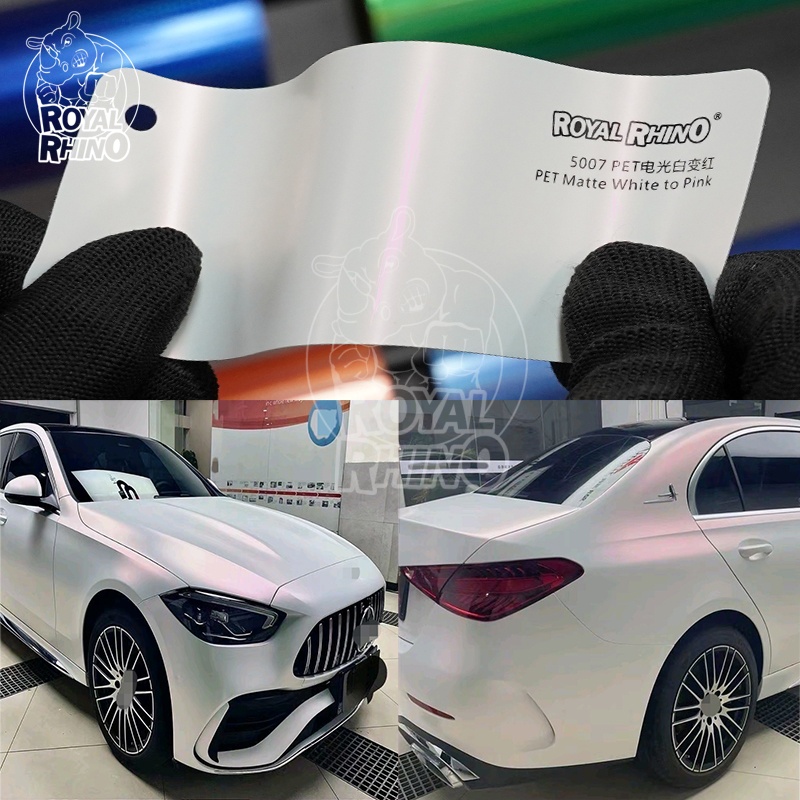 Car Vinyl Wrap Roll 1.52X18M - 1.52x18M Matte Chameleon Pearl White to