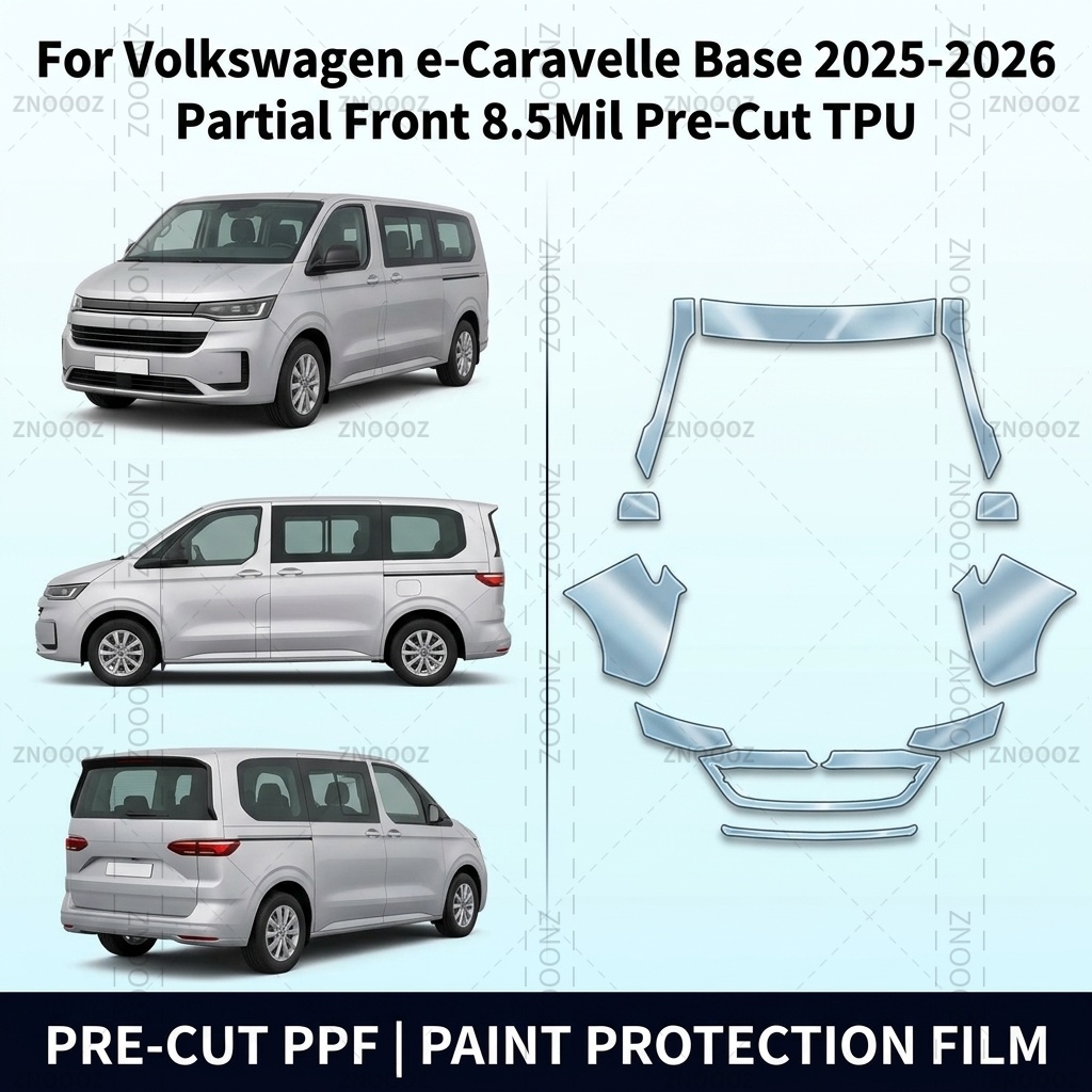 Ppf Film Clear Gloss Tpu - For Volkswagen e-Caravelle Base 2025-2026 Partial