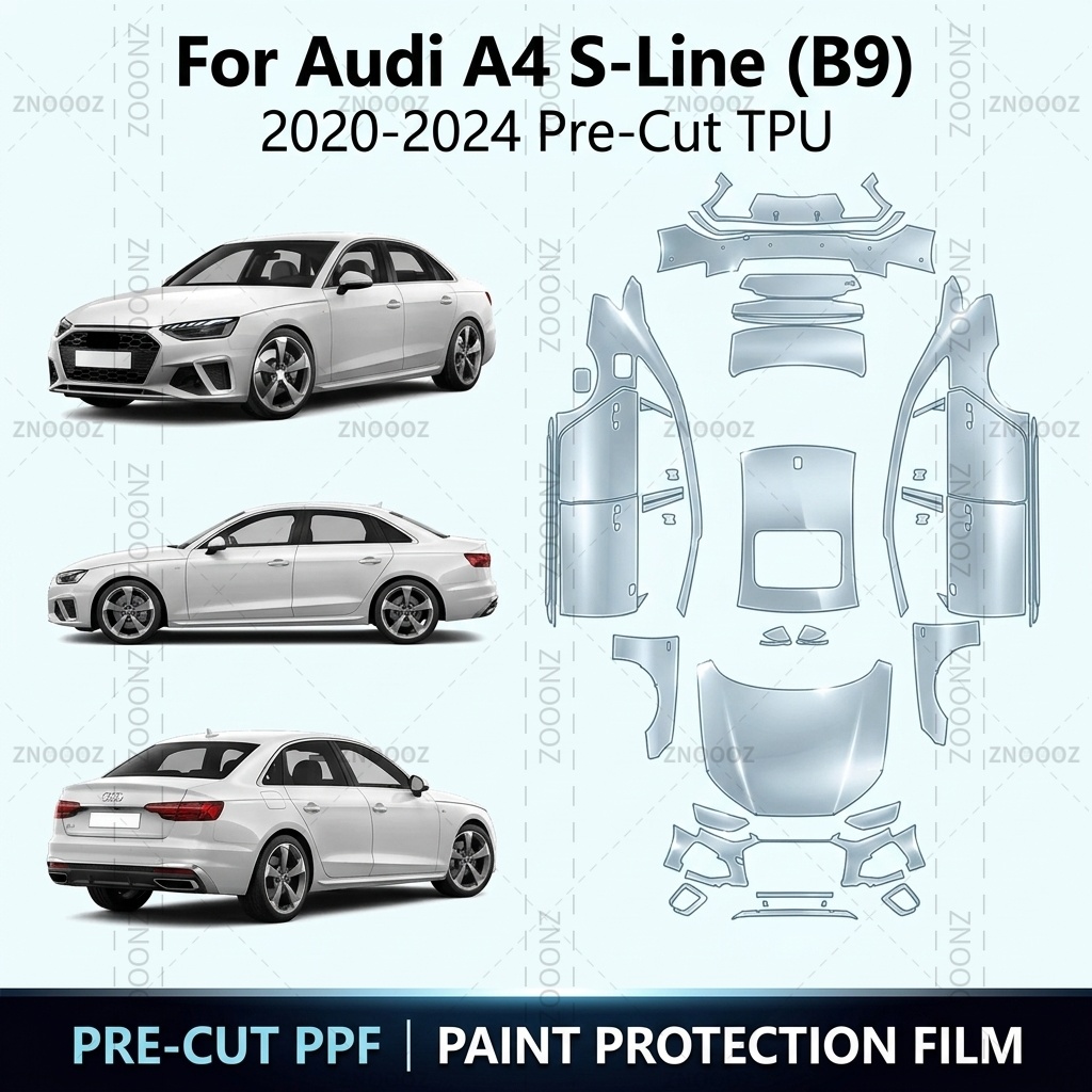 Ppf Film Clear Gloss Tpu - For Audi A4 S-Line (B9) 2020-2024