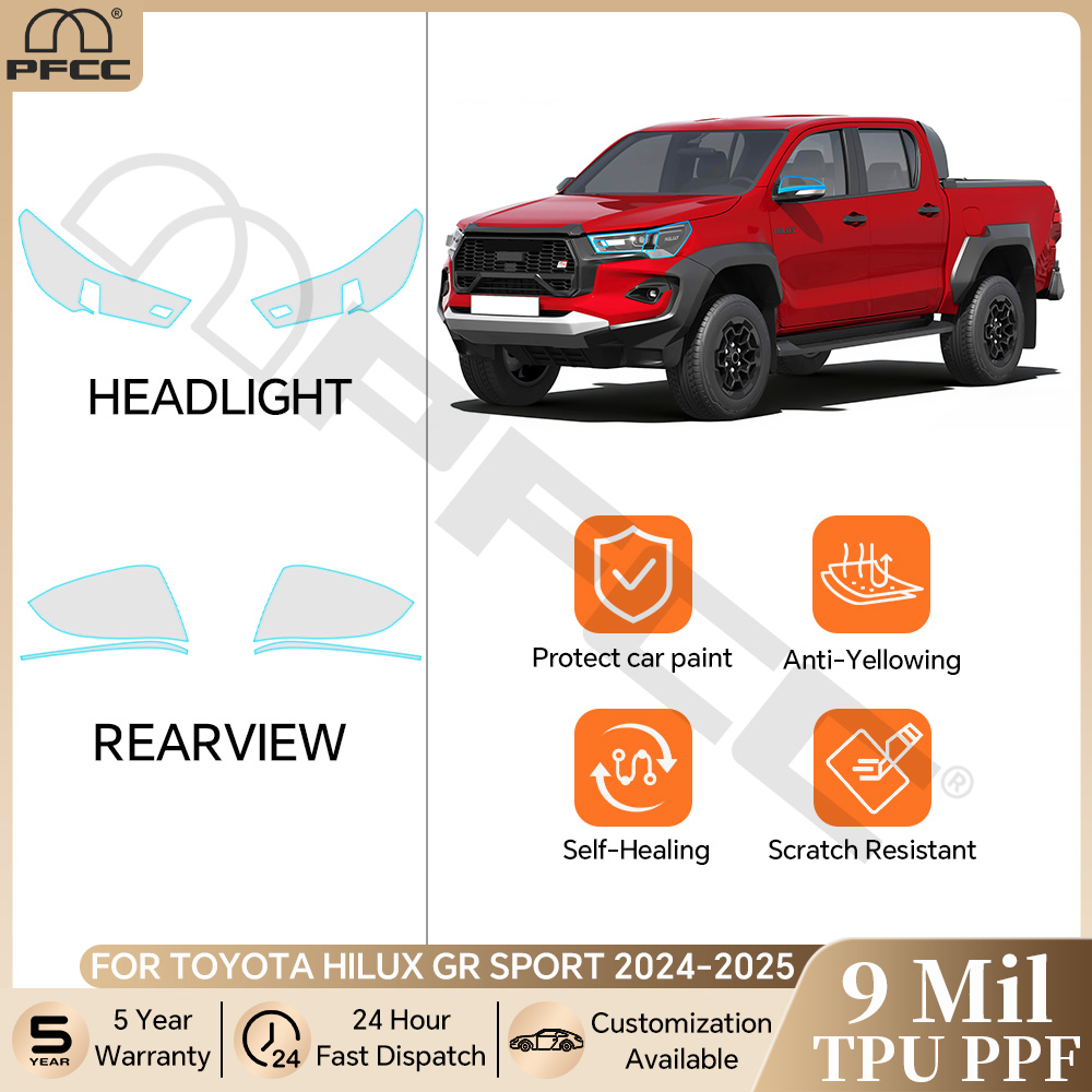 Car Paint Protection Film Kit Pre Cut - Pre-cut Clear PPF For Toyota Hilux