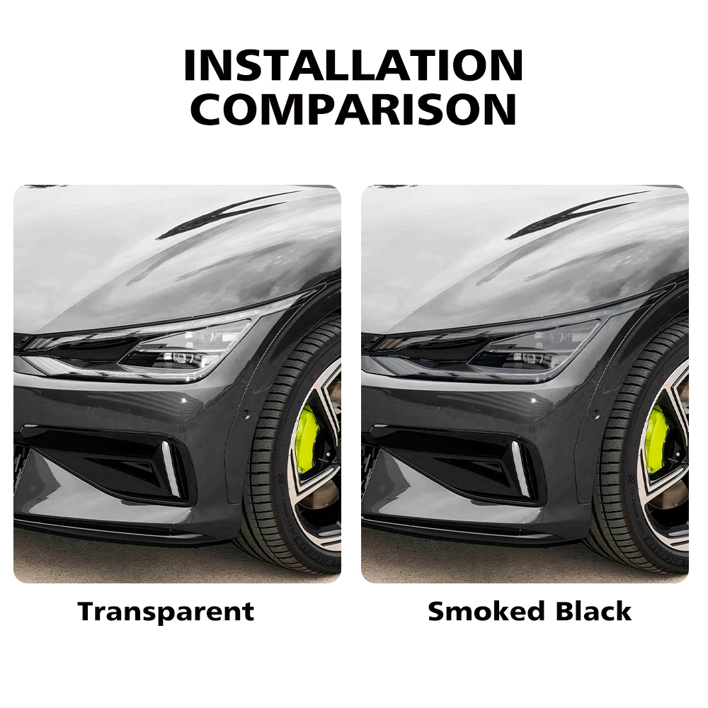 Car Wrap Film Matte Black - For Kia EV6 GT 2022-2026 Pre-Cut
