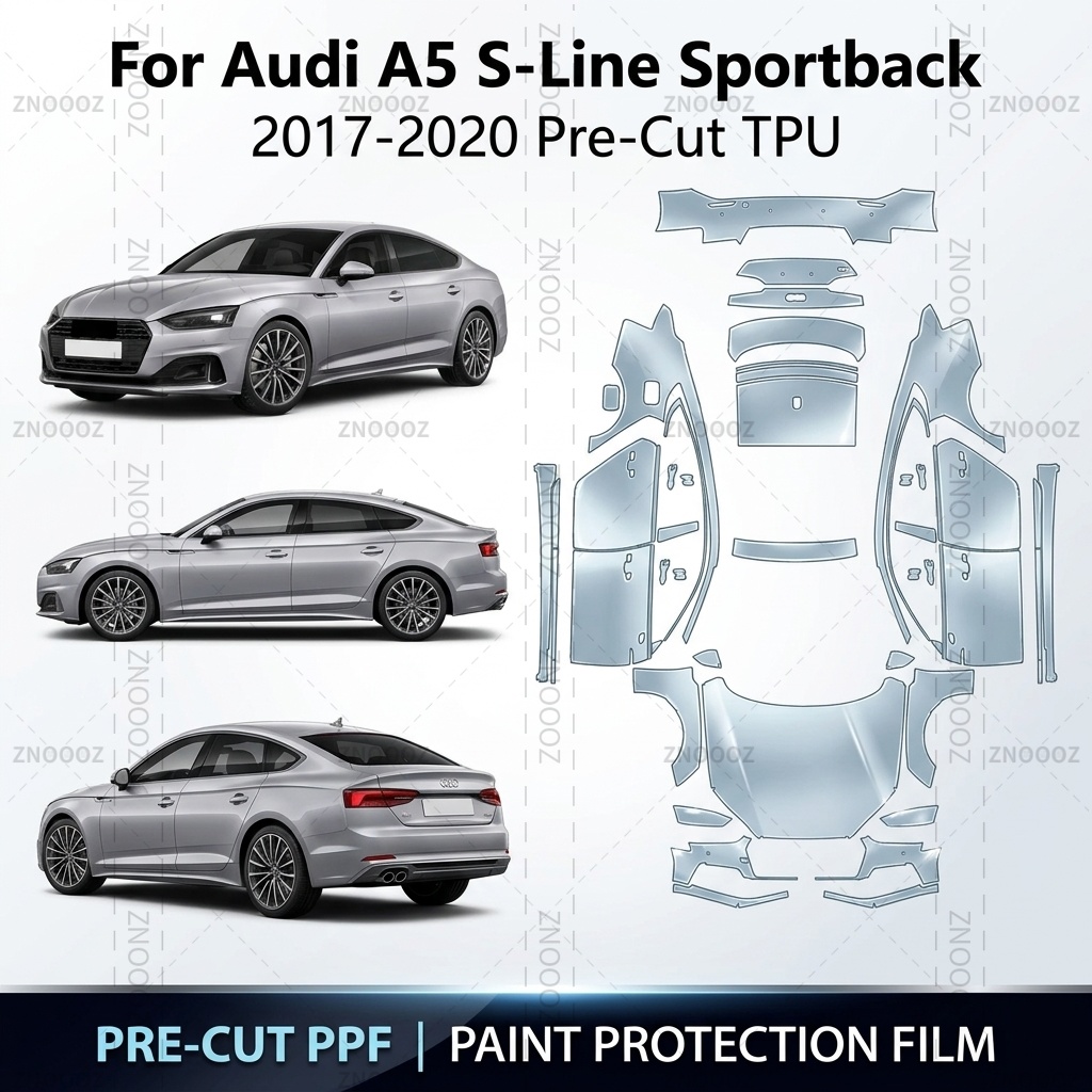 Ppf Film Clear Gloss Tpu - For Audi A5 S-Line Sportback (8W6)