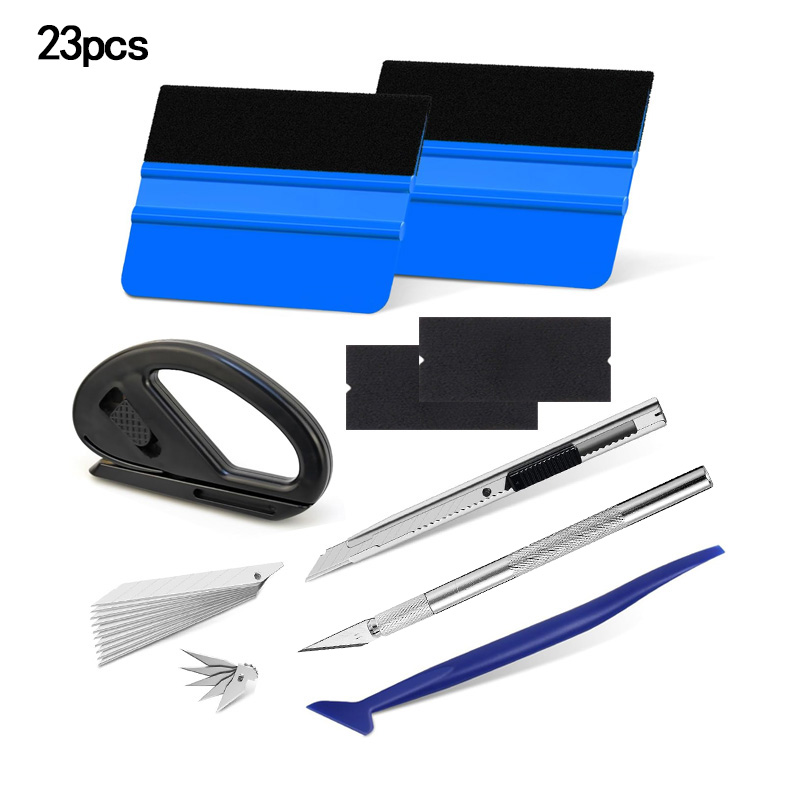 23Pcs Car Vinyl Wrap Tool Kit  - đánh giá và giá Ppf Installer Tool Kit Squeegee