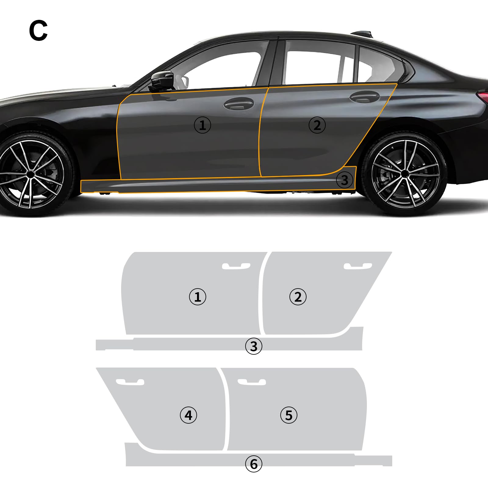 For BMW 3 Series M-Sport 2019- - đánh giá và giá Paint Protection Film Matte