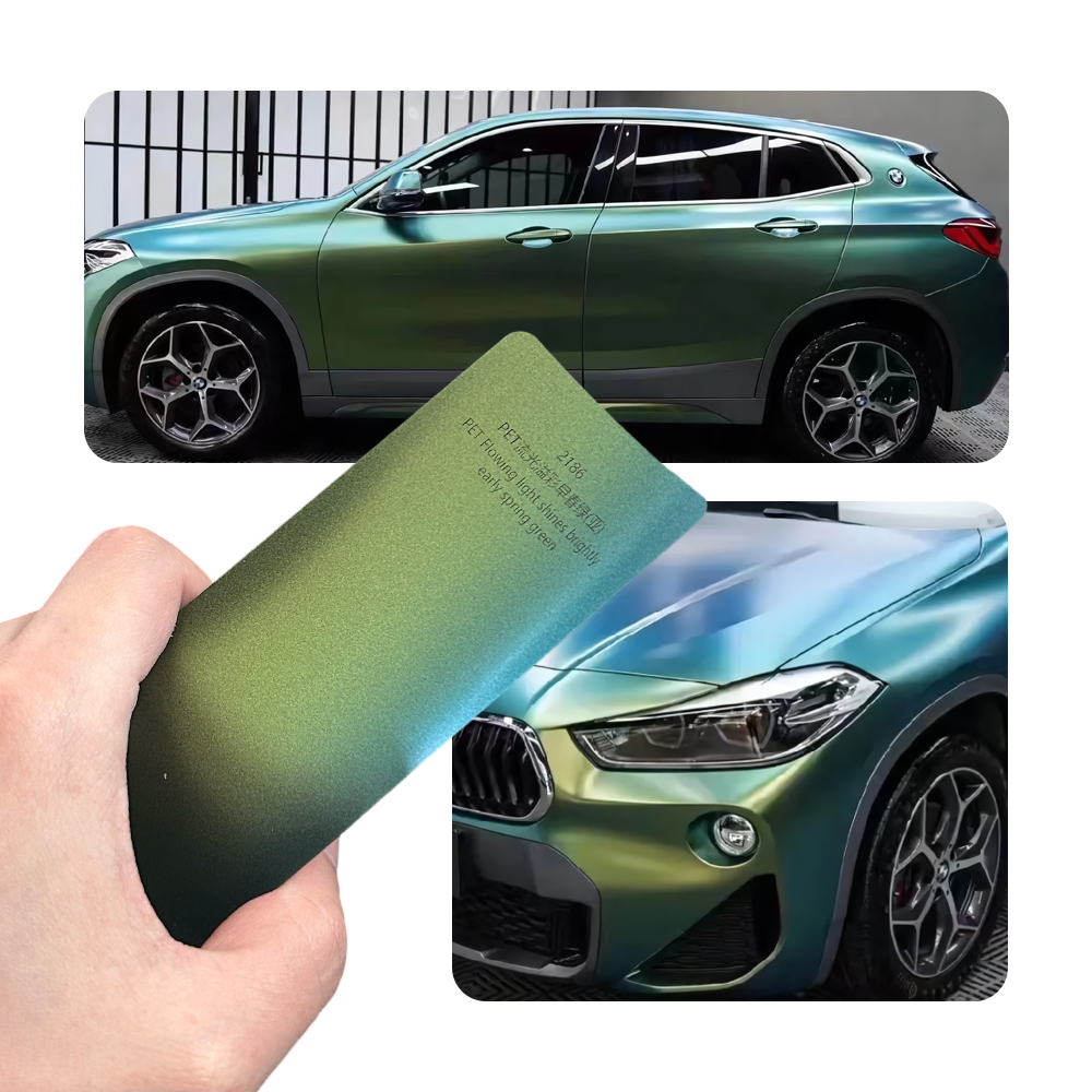 Glossy Spring Green Full Car W - đánh giá và giá Car Vinyl Wrap Roll 1.52X18M