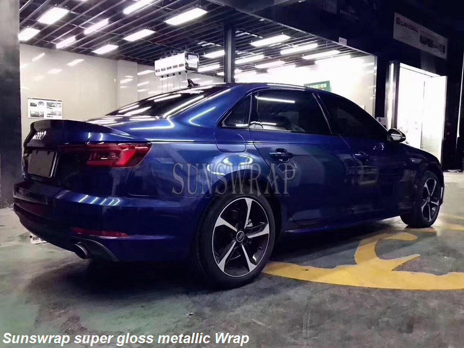 Gloss Metallic Galaxy Blue Car - đánh giá và giá Car Vinyl Wrap Roll 1.52X18M