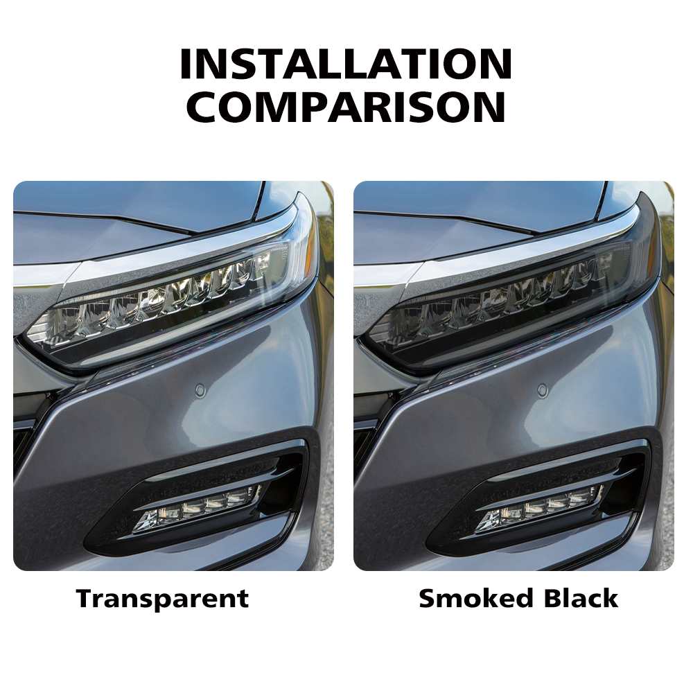 Smoke Black Car Headlight Prot - đánh giá và giá Car Wrap Film Matte Black
