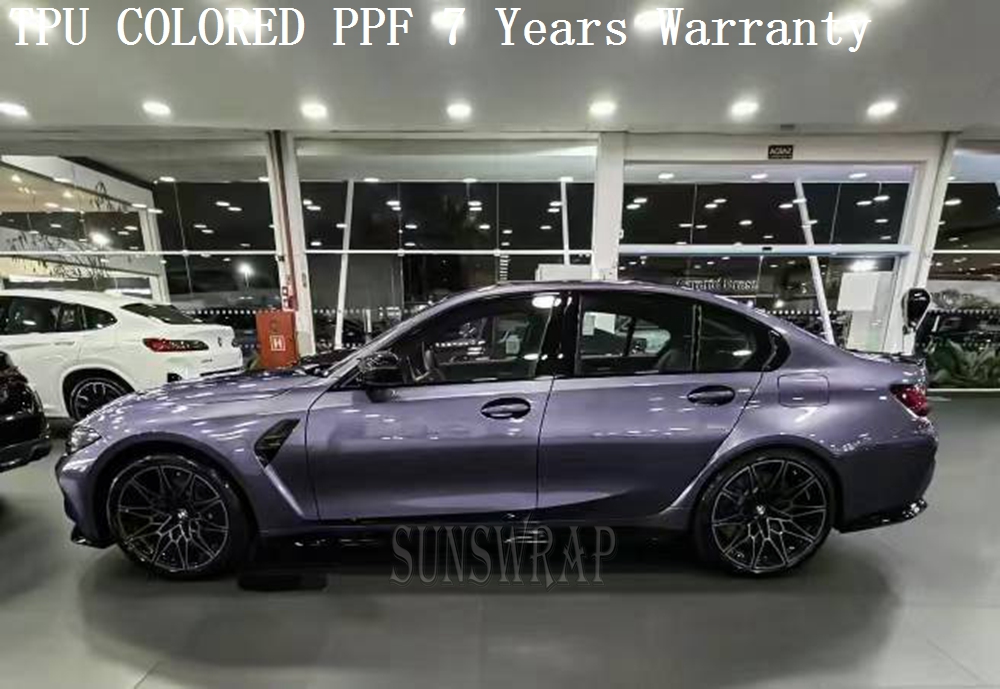 TPU Color PPF Grey Violet Pain - đánh giá và giá Paint Protection Film Roll 1.52X15M
