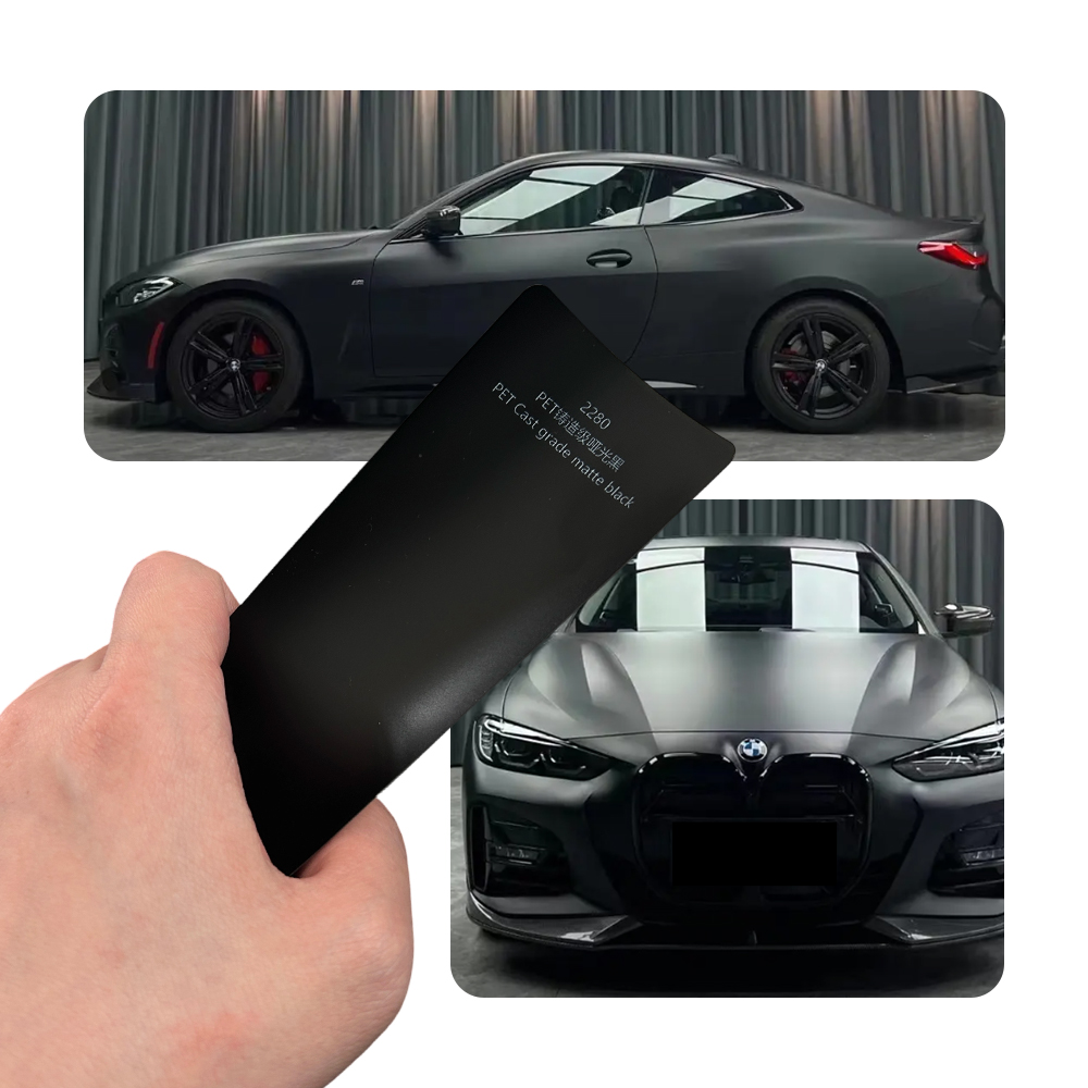 Super Matte Cast Matte Black F - đánh giá và giá Car Vinyl Wrap Roll 1.52X18M