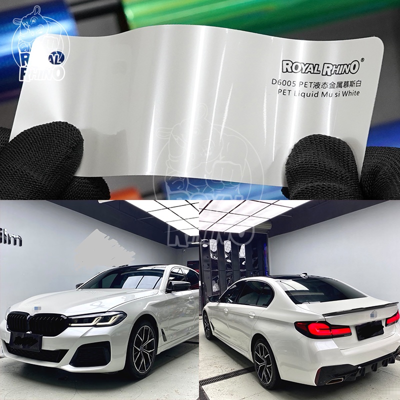 PET Liner Liquid Metallic Whit - đánh giá và giá Car Vinyl Wrap Roll 1.52X18M