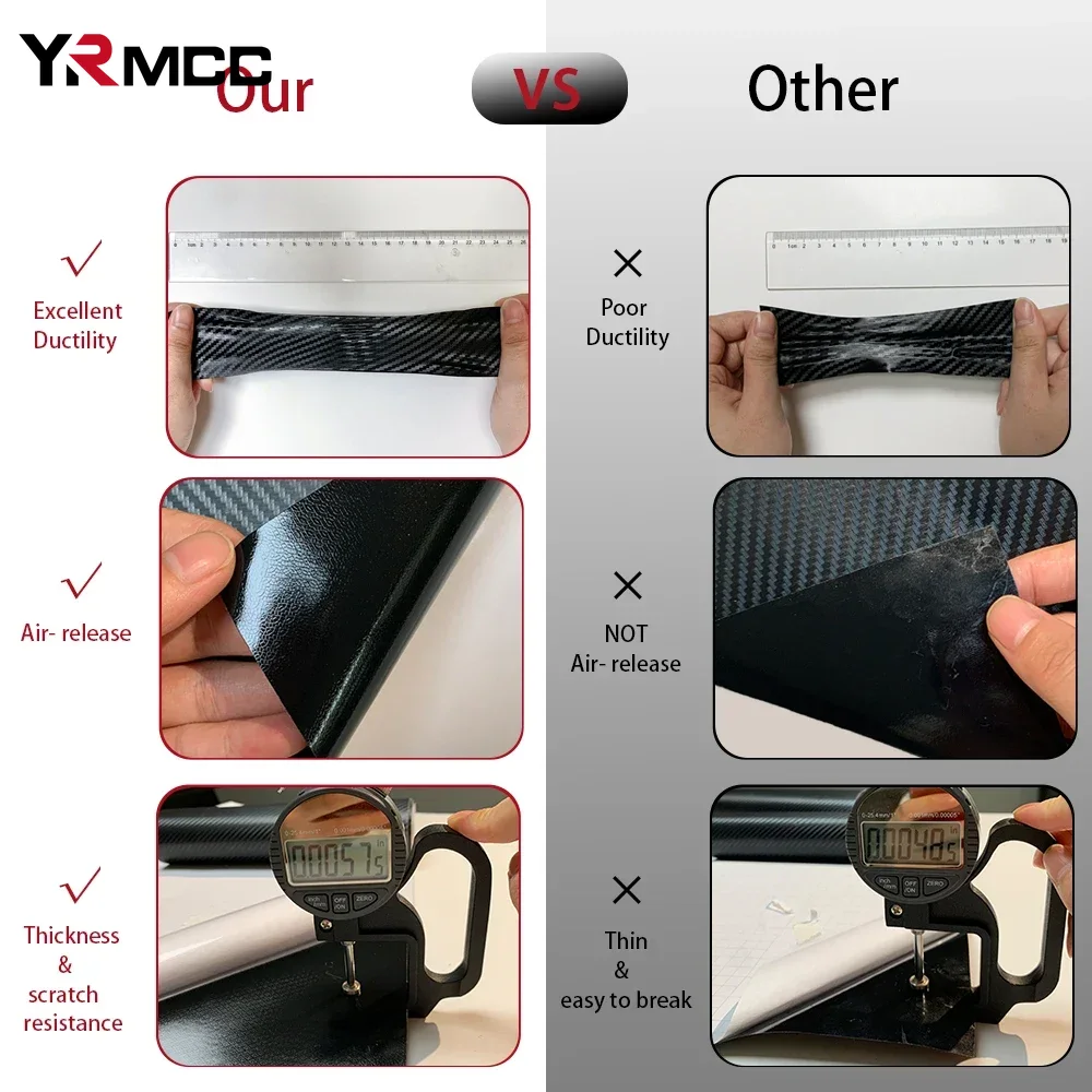 50*300cm 3D 6D Carbon Fiber Vi - đánh giá và giá Car Wrap Film Matte Black
