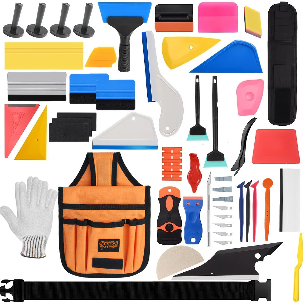 63pcs Car Vinyl Wrap Tool Kit  - đánh giá và giá Ppf Installer Tool Kit Squeegee