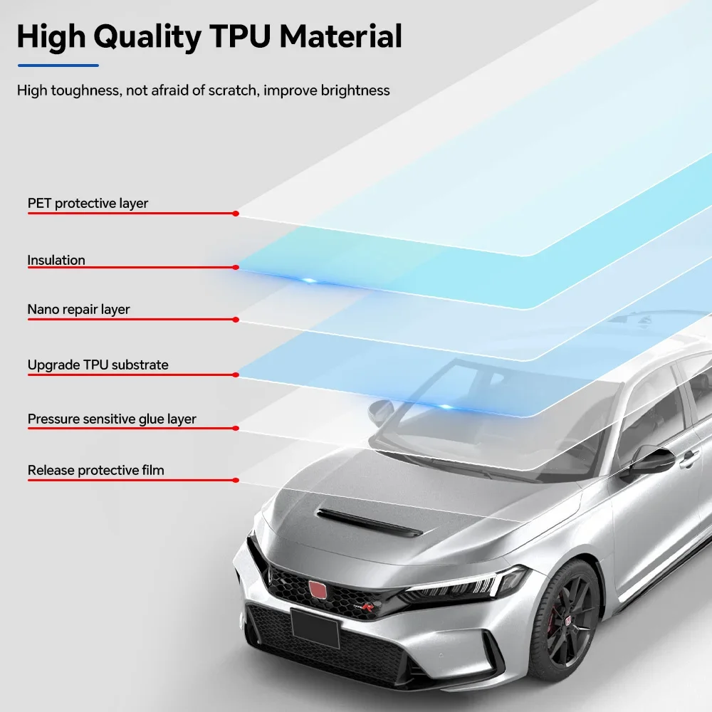 For Honda Civic Type R 2023-20 - đánh giá và giá Car Paint Protection Film Kit Pre Cut
