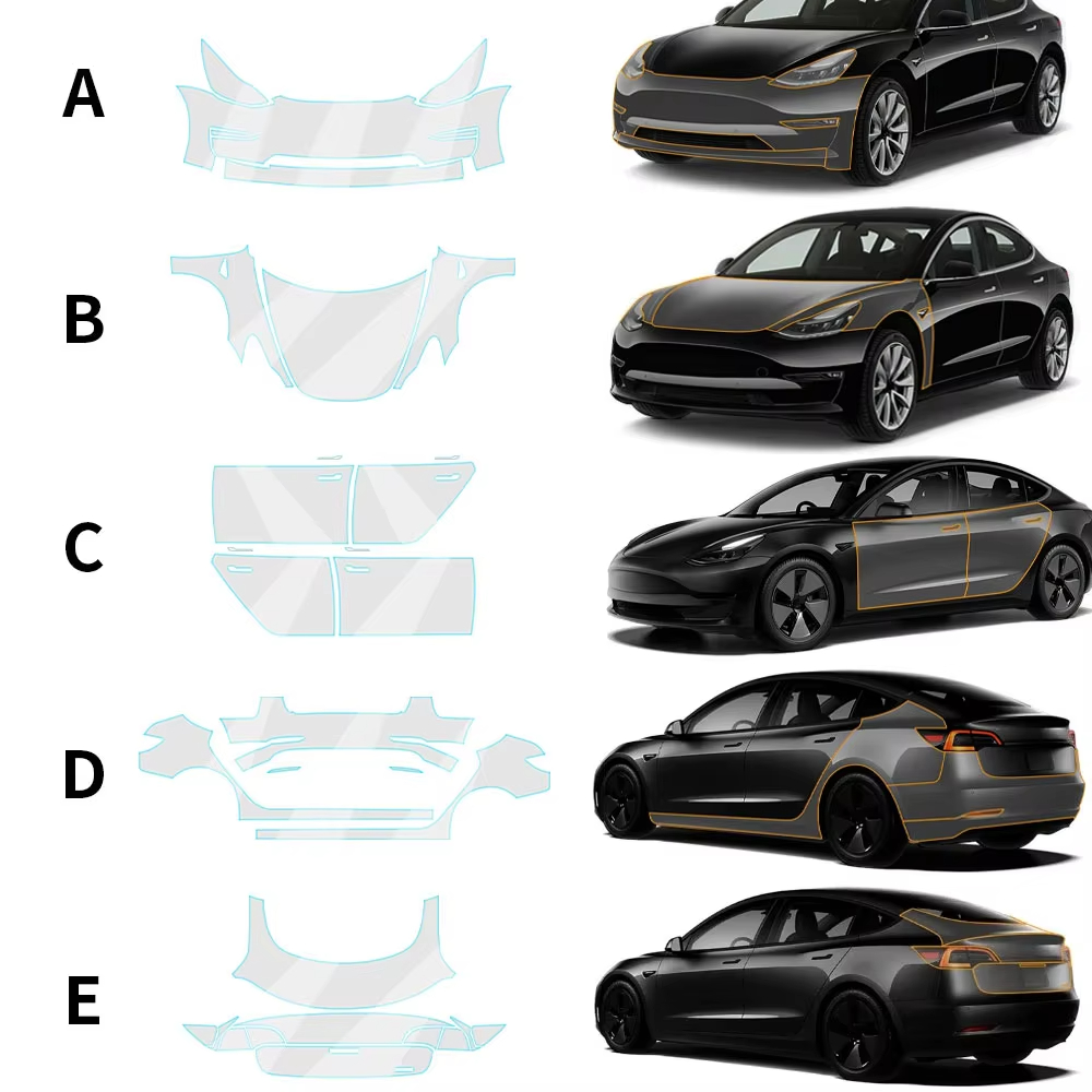For Tesla Model 3 2017-2023 Pr - đánh giá và giá Car Paint Protection Film Kit Pre Cut