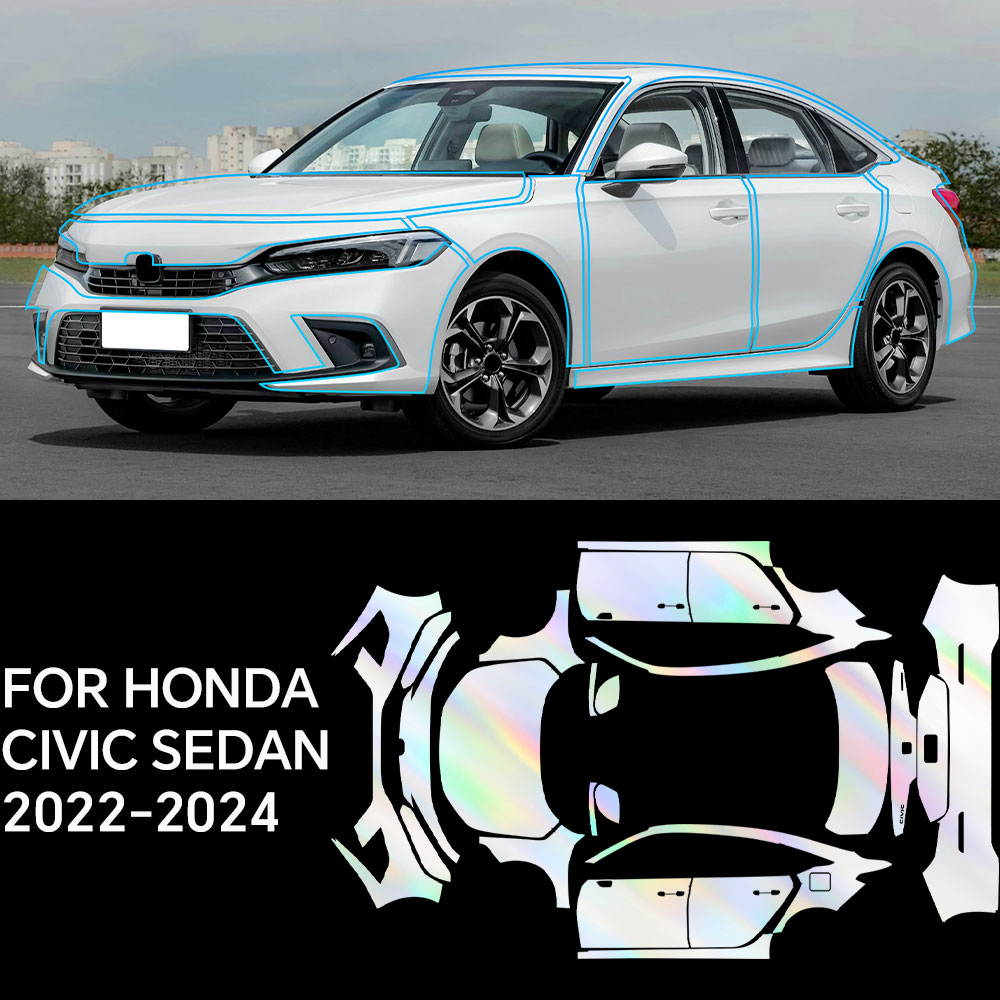 Pre Cut For Honda Civic Sedan  - đánh giá và giá Car Paint Protection Film Kit Pre Cut