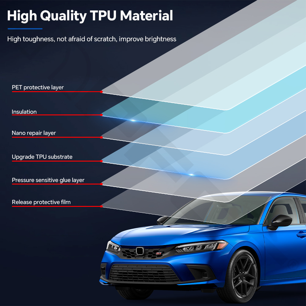 Pre Cut For Honda Civic Sedan  - đánh giá và giá Car Paint Protection Film Kit Pre Cut