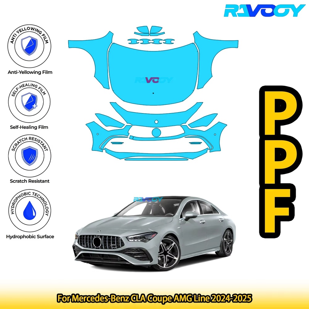 For Mercedes-Benz CLA Coupe AM - đánh giá và giá Paint Protection Film Matte