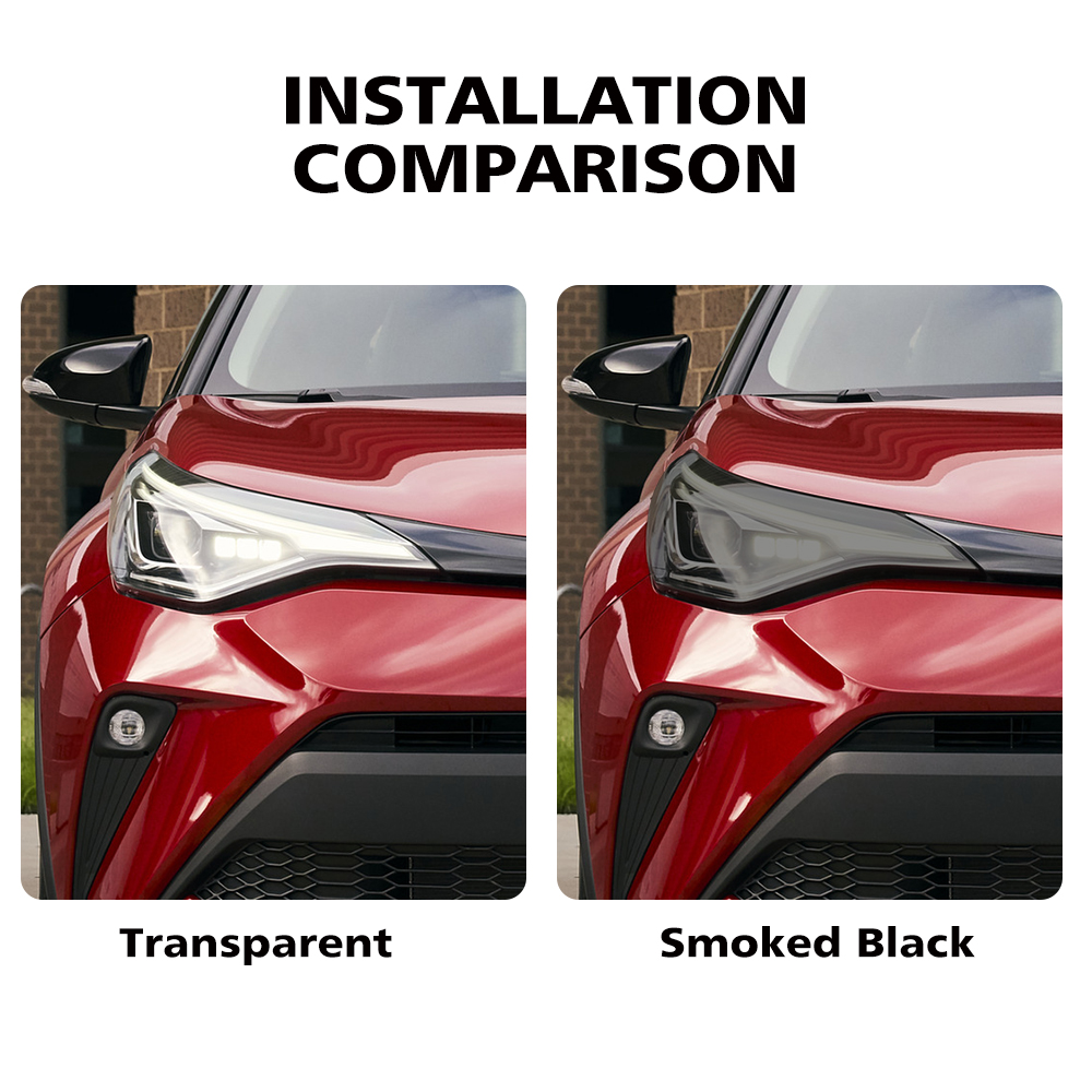 For Toyota C-HR 2021-2023 Smok - đánh giá và giá Car Wrap Film Matte Black
