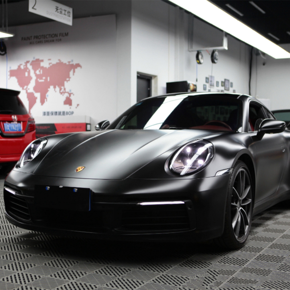 Matt Black Car Vinyl Wrap Roll - đánh giá và giá Car Wrap Film Matte Black