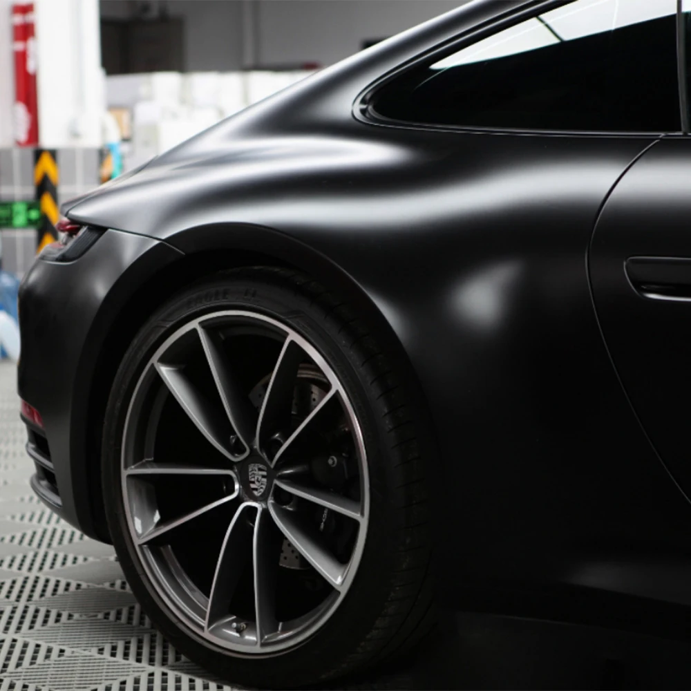 Matt Black Car Vinyl Wrap Roll - đánh giá và giá Car Wrap Film Matte Black