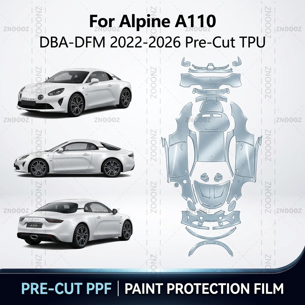 For Alpine A110 (DBA-DFM) 2022 - đánh giá và giá Ppf Film Clear Gloss Tpu