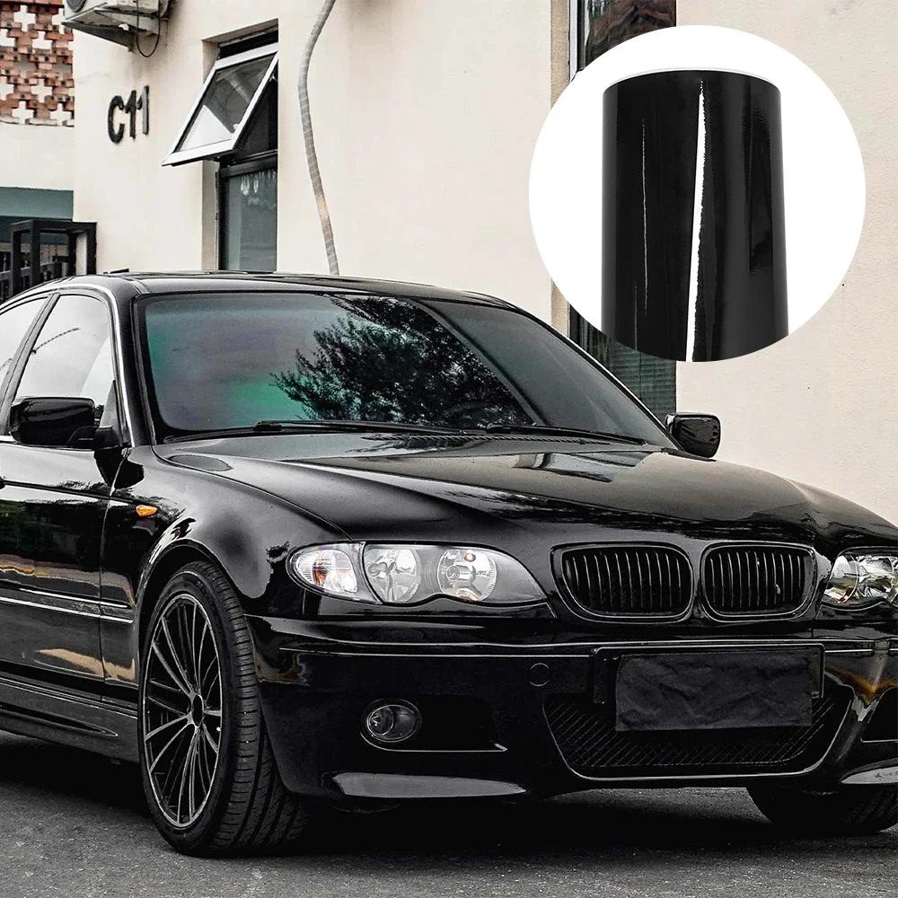 Glossy Bright Black Car Wrap S - đánh giá và giá Car Wrap Film Matte Black