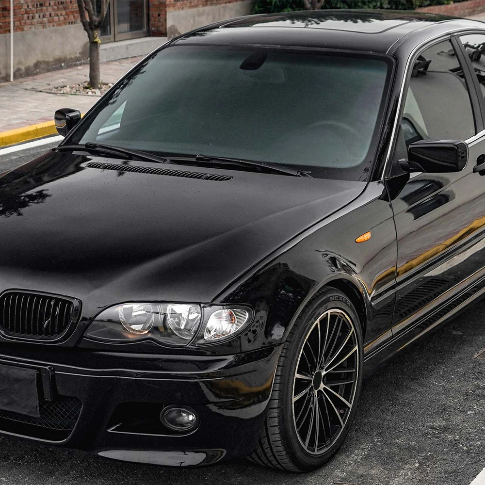 Glossy Bright Black Car Wrap S - đánh giá và giá Car Wrap Film Matte Black