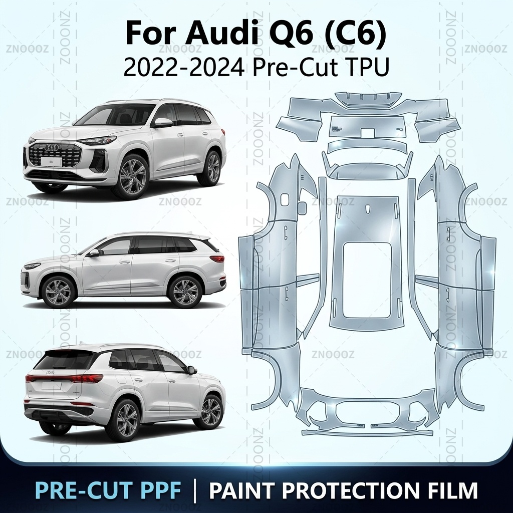For Audi Q6 (C6) 2022-2024 Pre - đánh giá và giá Ppf Film Clear Gloss Tpu