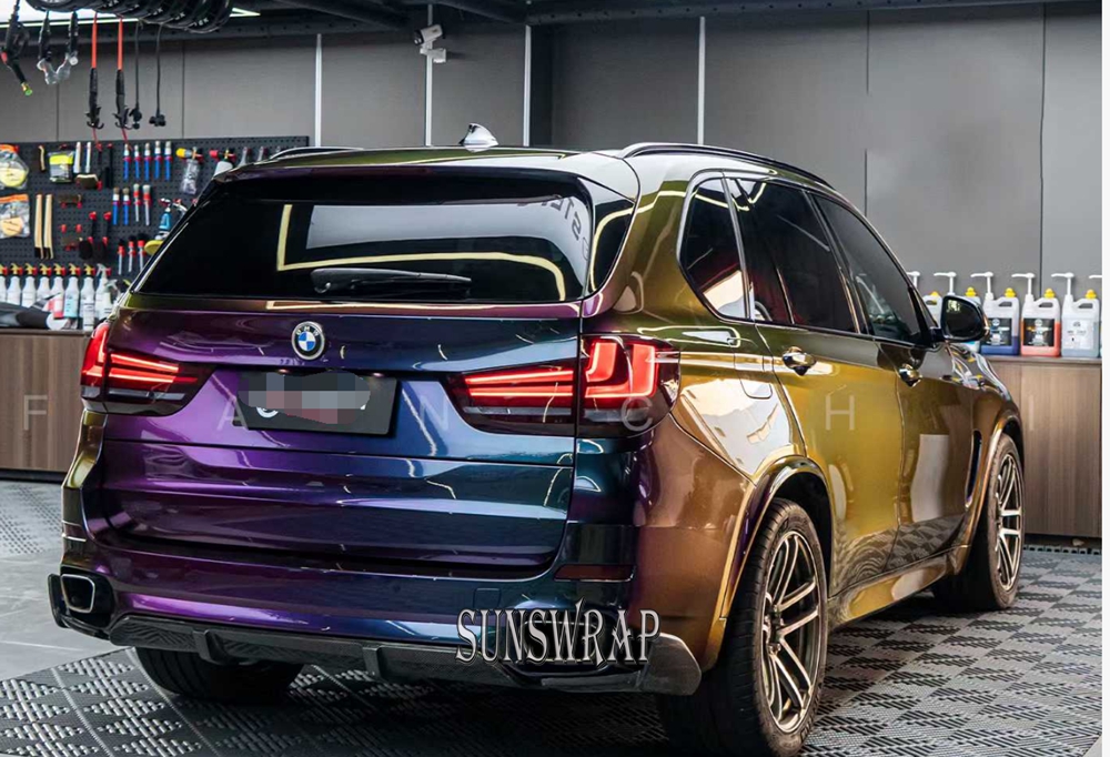 Glossy Chameleon Vinyl PET Iri - đánh giá và giá Car Vinyl Wrap Roll 1.52X18M