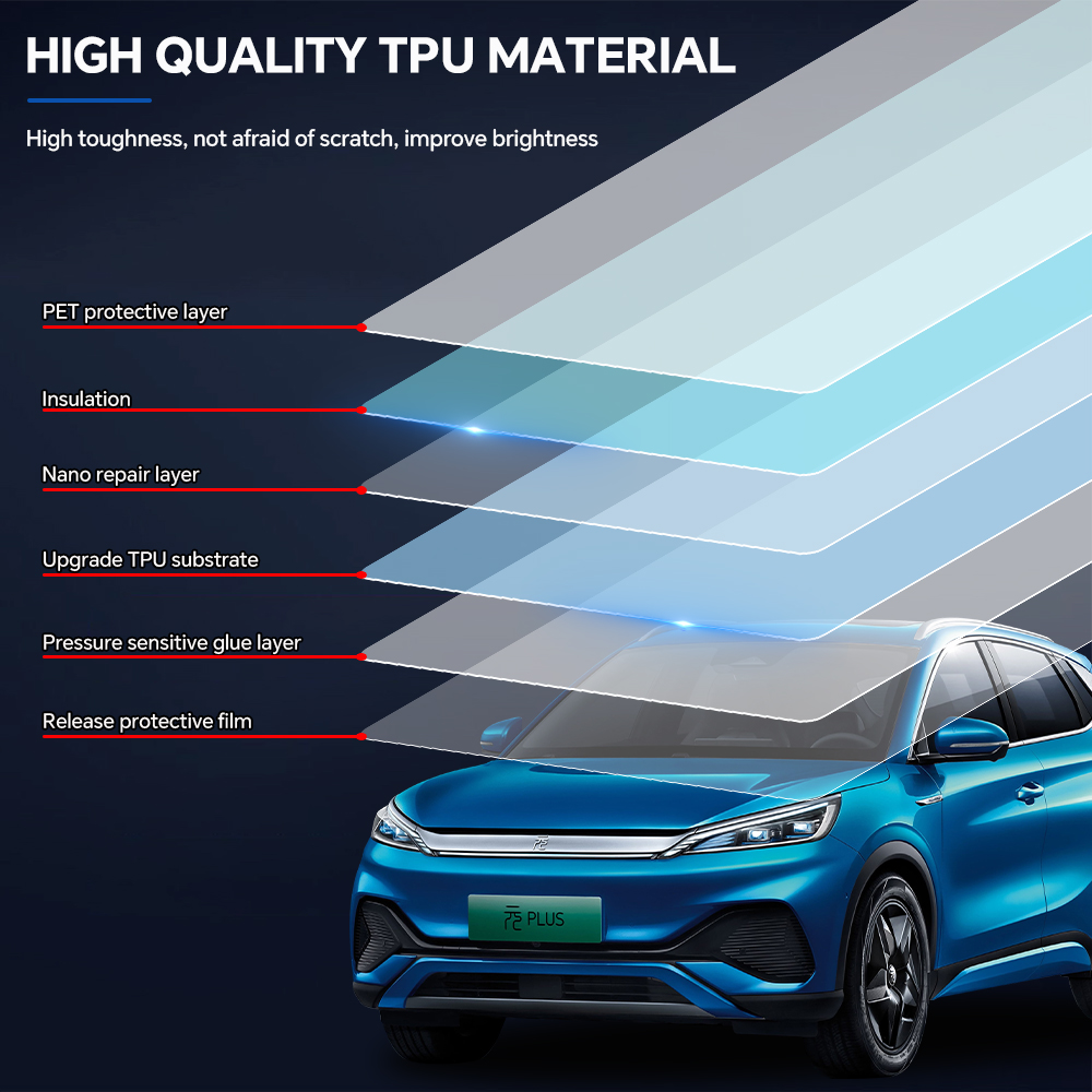For BYD ATTO3 Plus EV 2022-202 - đánh giá và giá Ppf Film Clear Gloss Tpu