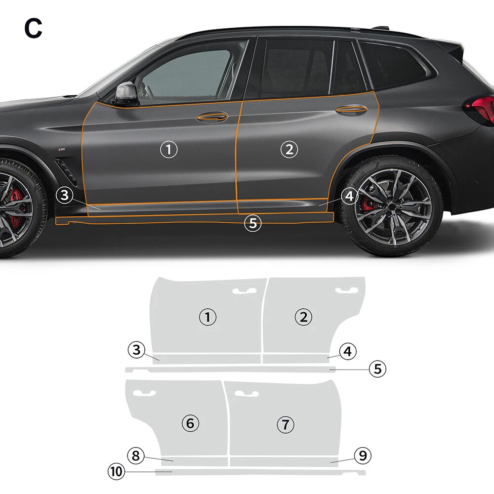 8.5Mil Pre-cut PPF Kit For BMW - đánh giá và giá Car Paint Protection Film Kit Pre Cut