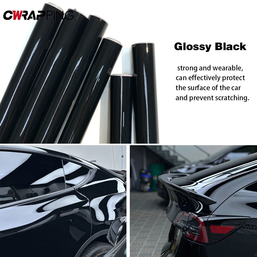 Gloss Black Car Body Film Viny - đánh giá và giá Car Wrap Film Matte Black